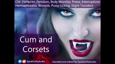 You Are Laced Up In A Corset And Blow/Finger your Herm Vampire Mistress F/A