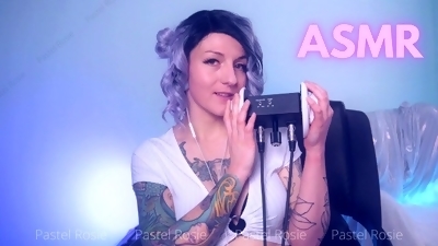 SFW ASMR Tktktk Sksksk - PASTEL ROSIE Soothing Ear Attention - Sexy Egirl Live Stream SoftRosieASMR