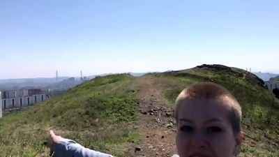 Blowjob on Top of a Mountain Overlooking the City