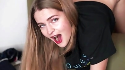 Sexy TikTok star catches her stepbrother jerking off and fucks him - Kate Kravets