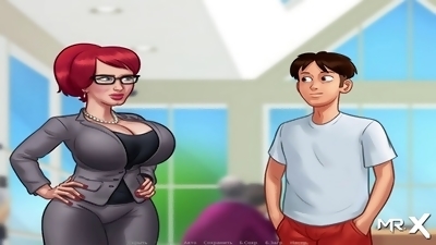 SummertimeSaga - First time plumbing with mature mom in cartoon episode E4 #73