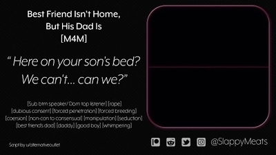 [M4M] Fuckbuddy Best Friend isn't Home, but His Dad Is [Audio]