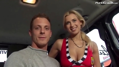 Horny blonde Anastasia picked up on the street, assfucked in the BumsBus until she climaxes