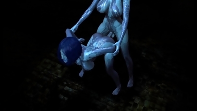Cortana is having trouble with one of her Clones : Halo Porn Parody