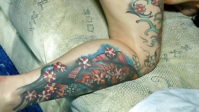 Mature German tattoos in all body, spectacular body #2
