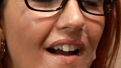 Big tit stepmother in glasses gets rammed