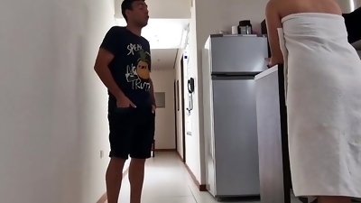 Pizza delivery guy fucks horny college student full length