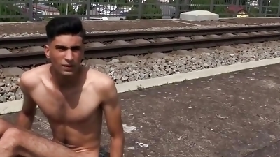 Guy Who Needs Money Badly Agrees To Swallow A Stranger's Dick Railway Tracks - BIGSTR