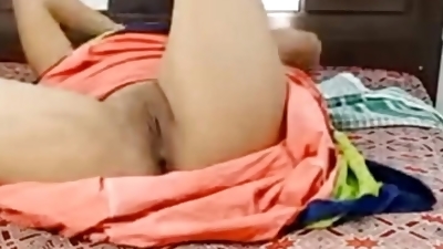 Indian desi wife solo masterbating after husband sex with hindi audio