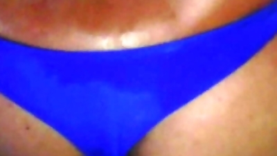 KellyCD666 Blue Thong and Toy Final Part! Cum in My Ass!