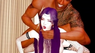 The Rock and girl trying on a wedding dress with her boyfriend 2 - Hentai Uncensored V326
