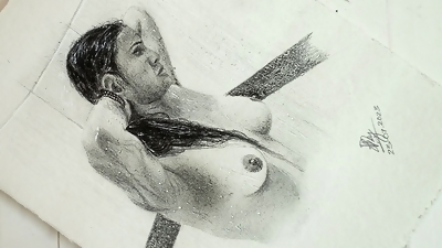 Erotic Art Of Desi Sexy Indian Bhabhi Taking Shower showing her Juicy Tits Lofi ASMR