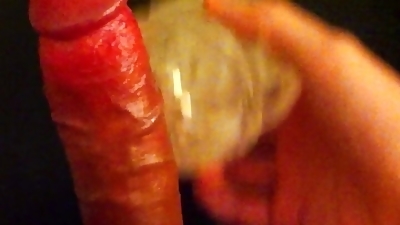 Close-up POV on glans penis while jerking off edging with Fleshlight Quickshot Vantage until cumming, moaning, washing
