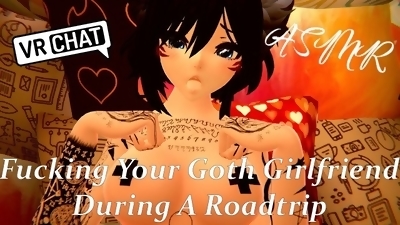 Needy Goth Girlfriend Wants To Fuck During A Roadtrip  VRChat Roleplay - [Missionary][Creampie]