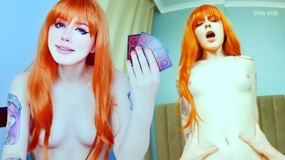 Don't play cards! Nami from anime One Piece pays off gambling debt with striptease and her body