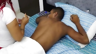 I GIVE MY FRIEND'S BROTHER A MASSAGE AND HE ENDS UP BURSTING MY ASS WITH HIS RICH PENIS