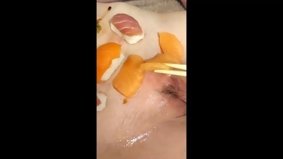 7 Capital Sins: Gluttony. Naked sushi. Blowjob. Cum in mouth. Swallow cum